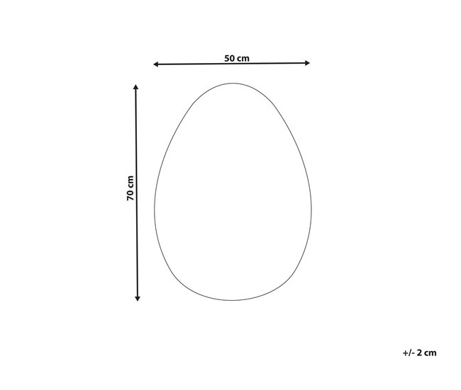 Conforama Espejo De Pared De Vidrio Plateado 50 X 70 Cm MONTRESOR