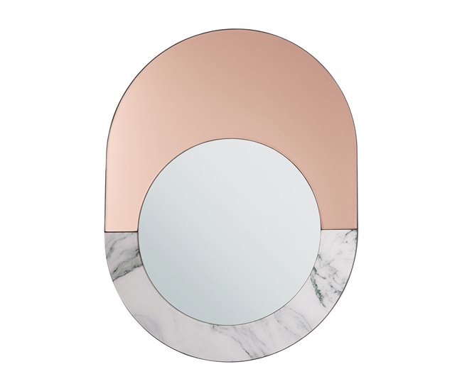 Conforama Espejo de pared efecto mármol 65 x 50 cm RETY