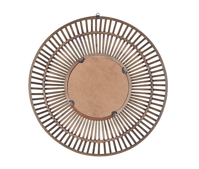 Conforama Espejo De Pared Madera Oscura ø 66 Cm BLASITO