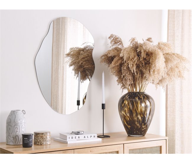 Conforama Espejo De Pared Plateado 50 X 70 Cm FALAISE