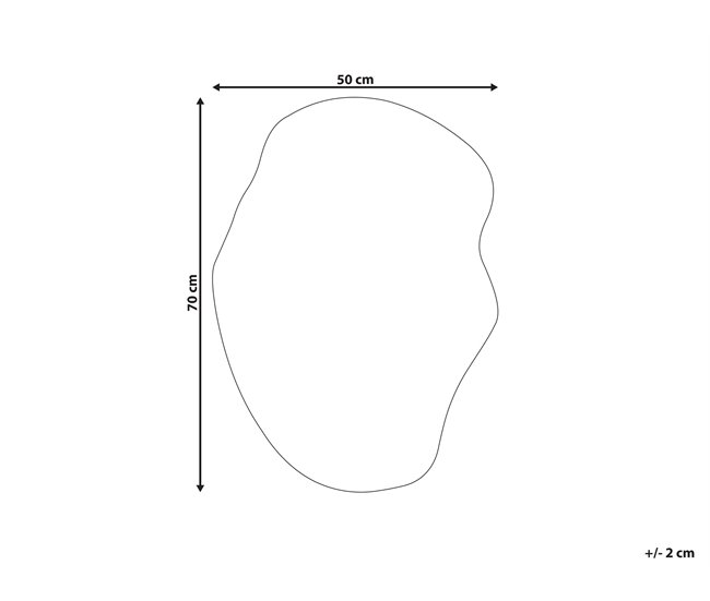 Conforama Espejo De Pared Plateado 50 X 70 Cm FALAISE