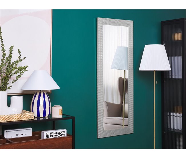 Conforama Espejo De Pared Plateado 50x130 Cm DERVAL