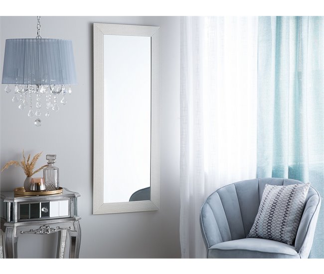 Conforama Espejo De Pared Plateado 50x130 Cm DERVAL