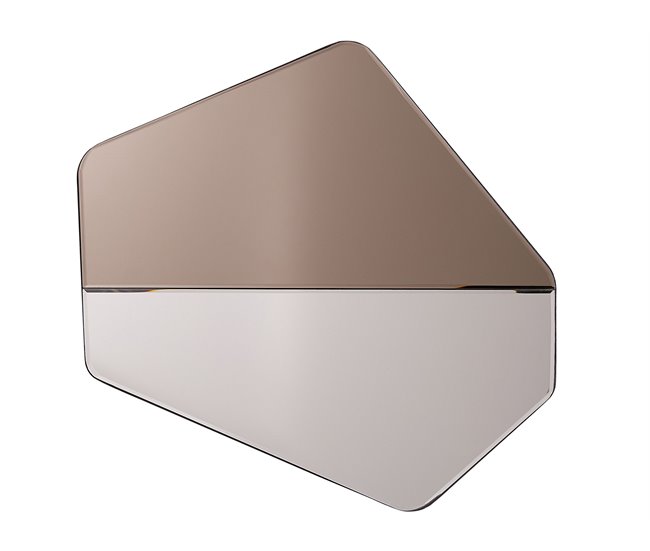 Conforama Espejo de pared plateado 54 x 52 cm WARHEM