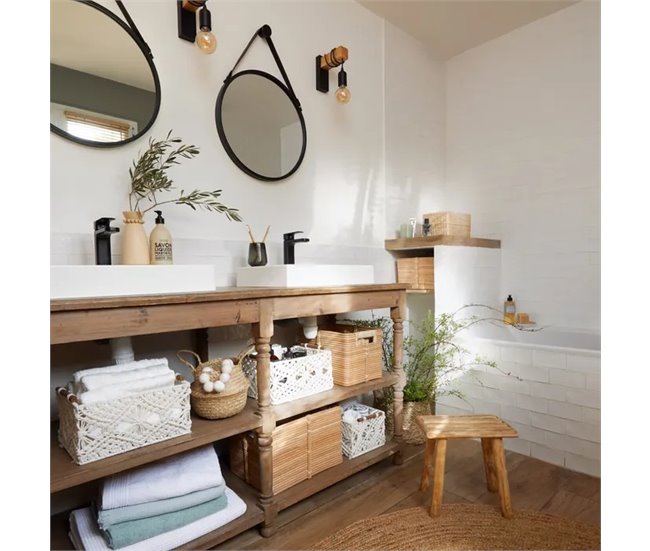 Conforama Espejo De Pared RONDY 50cm Marca CONFORAMA