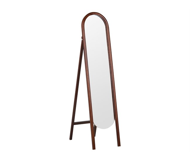 Conforama Espejo de pie madera oscura 30 x 150 cm CHELLES