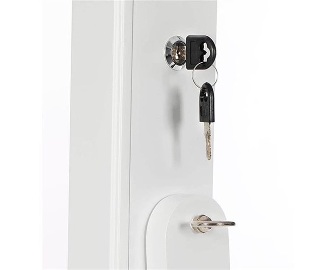 Conforama Espejo Joyero De Pie Blanco 40 X 155 X 36 Cm