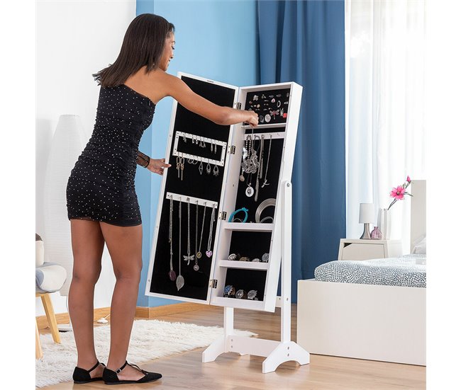 Conforama Espejo Joyero De Pie Con LED Jewight InnovaGoods