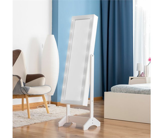 Conforama Espejo Joyero De Pie Con LED Jewight InnovaGoods