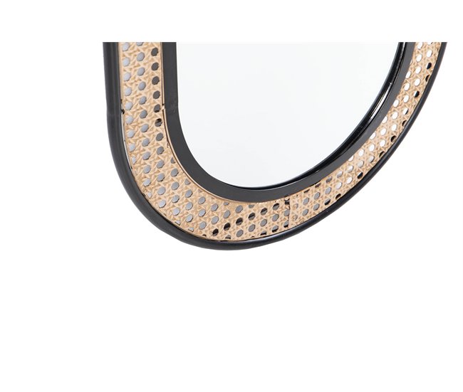 Conforama Espejo Metal Rejilla Marron-negro 60x1 6x120 Cm