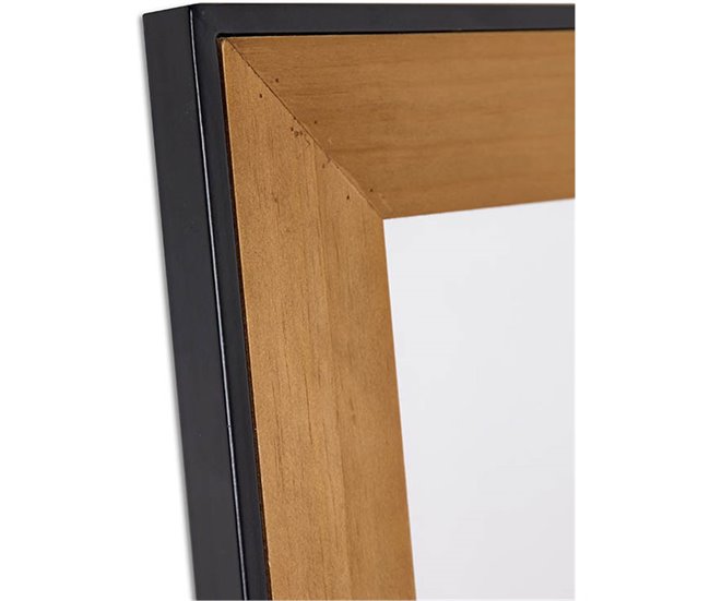 Conforama Espejo Presume De Casa Border 80*120*3 Pino/negro Pino/metal
