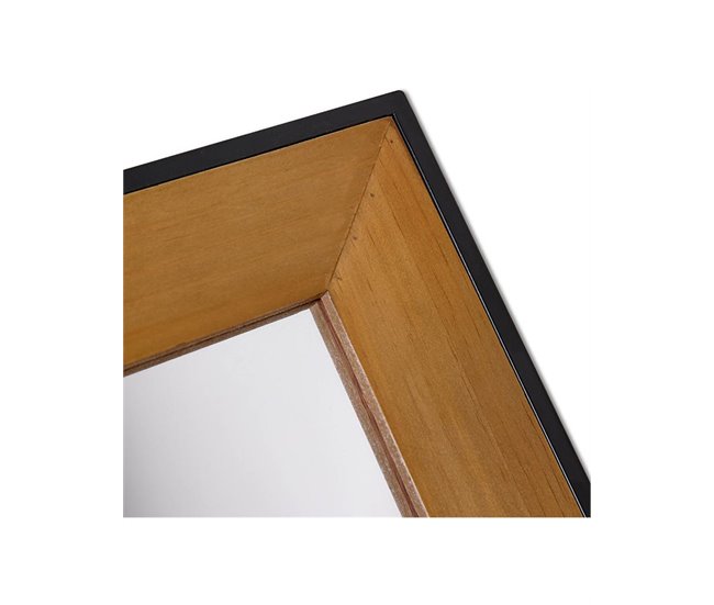 Conforama Espejo Presume De Casa Border 80*120*3 Pino/negro Pino/metal