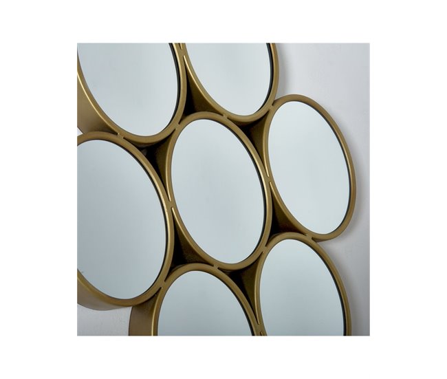 Conforama Espejo Presume De Casa Fina 39.5*79.5*5 Dorado/espejo Metal/cristal