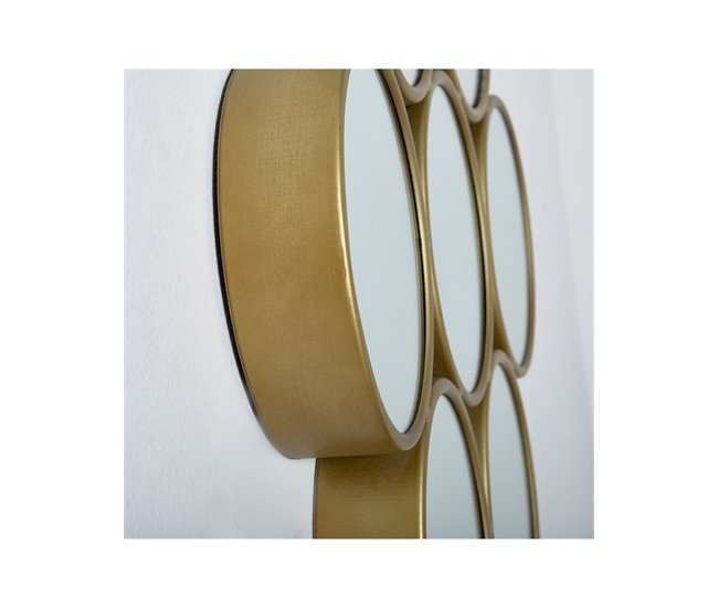 Conforama Espejo Presume De Casa Fina 39.5*79.5*5 Dorado/espejo Metal/cristal