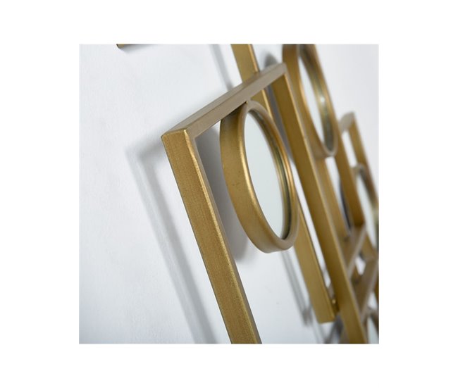 Conforama Espejo Presume De Casa Gemma 84*54.5*4 Dorado/espejo Metal/cristal