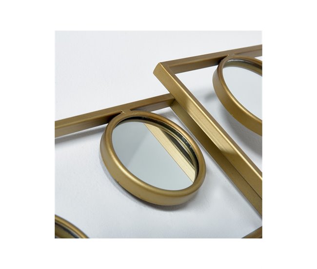 Conforama Espejo Presume De Casa Gemma 84*54.5*4 Dorado/espejo Metal/cristal