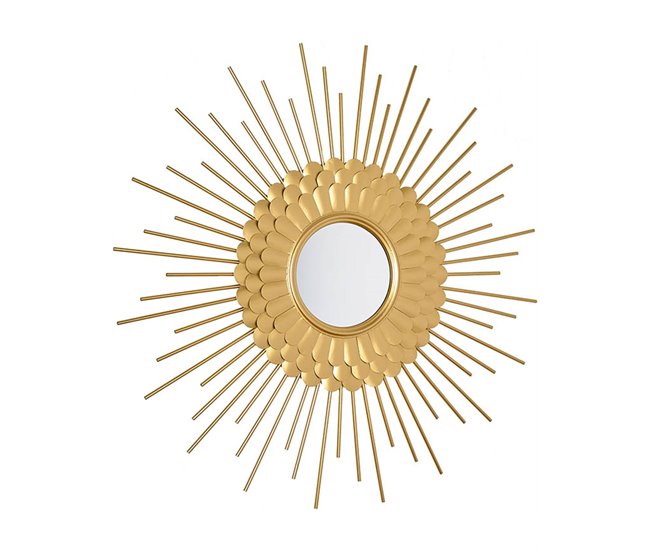 Conforama Espejo Presume De Casa Lido 91*91*2.5 Dorado Metal/espejo