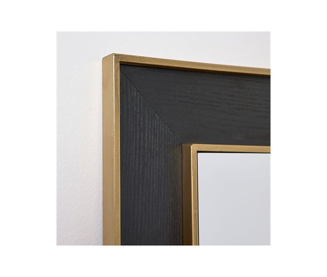 Conforama Espejo Presume De Casa Mogambo 80*120*2.5 Marrón Cristal Mdf Y Metal