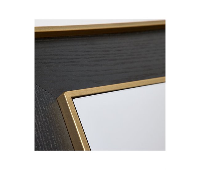 Conforama Espejo Presume De Casa Mogambo 80*120*2.5 Marrón Cristal Mdf Y Metal