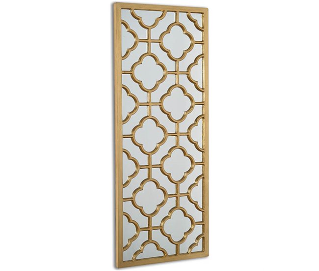 Conforama Espejo Presume De Casa Valentine 48*118*2.7 dorado/espejo cristal/mdf