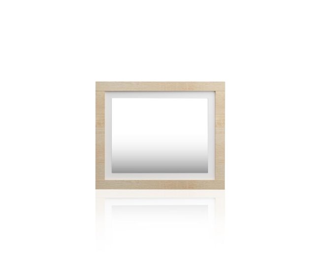 Conforama Espejo Rectangular Kira Cambria - Blanco 75 X 90 X 3 5 Cm