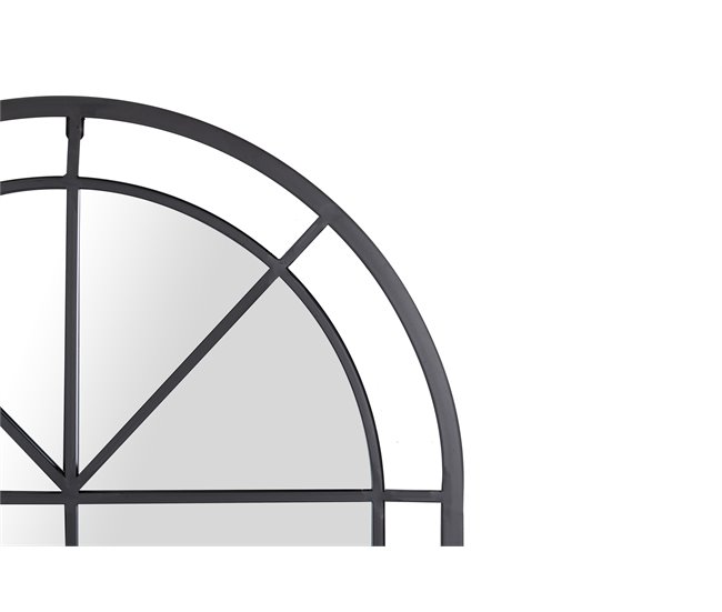 Conforama Espejo Ventana Marco Metal Negro 70x3x120 Cm