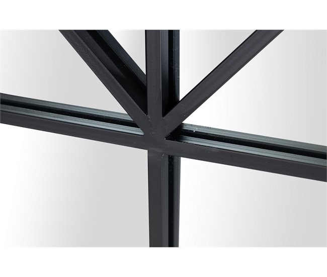 Conforama Espejo Ventana Marco Metal Negro 70x3x120 Cm