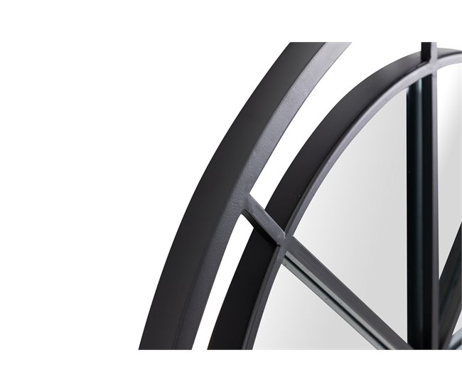 Conforama Espejo Ventana Marco Metal Negro 70x3x120 Cm