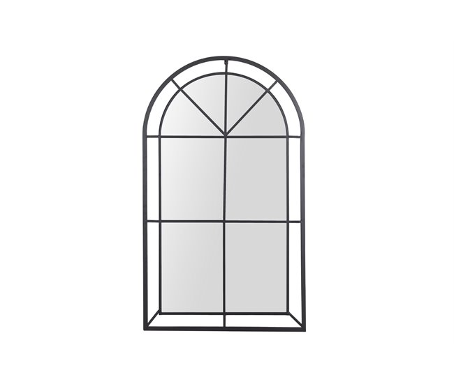 Conforama Espejo Ventana Marco Metal Negro 70x3x120 Cm