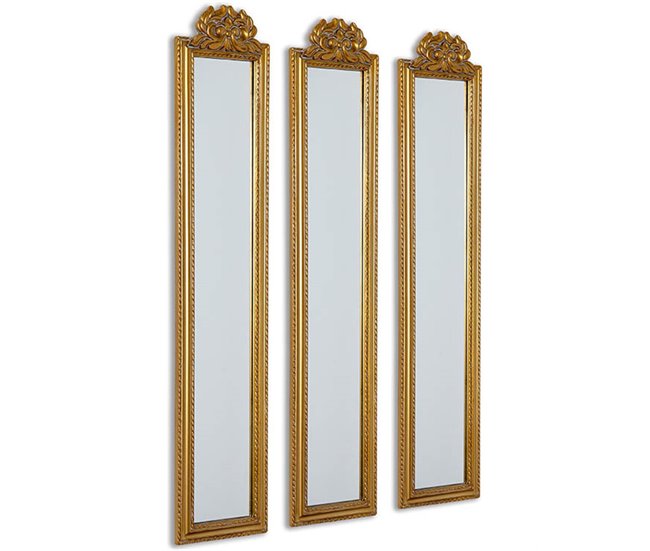 Conforama Espejos Presume De Casa Flor 25*120*2.5 espejo/dorado espejo/resina