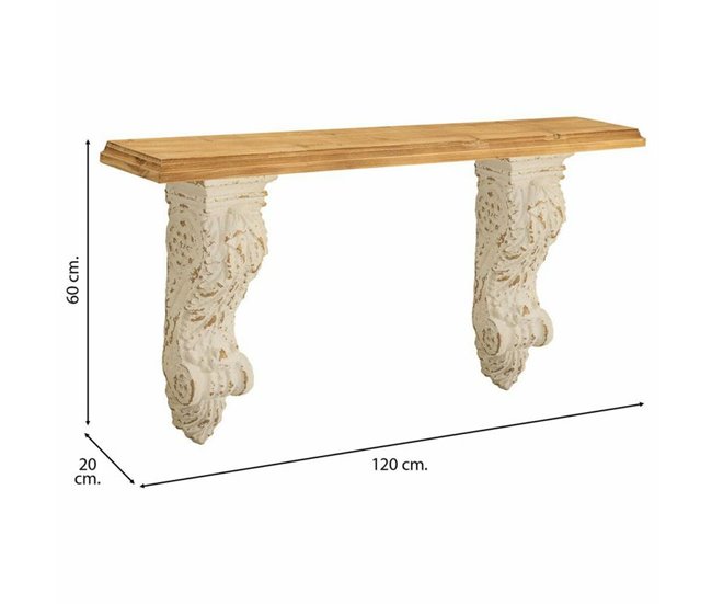 Conforama Estante Alexandra House Living Blanco Abeto Óxido De Magnesio 20 X 60 X 120 Cm