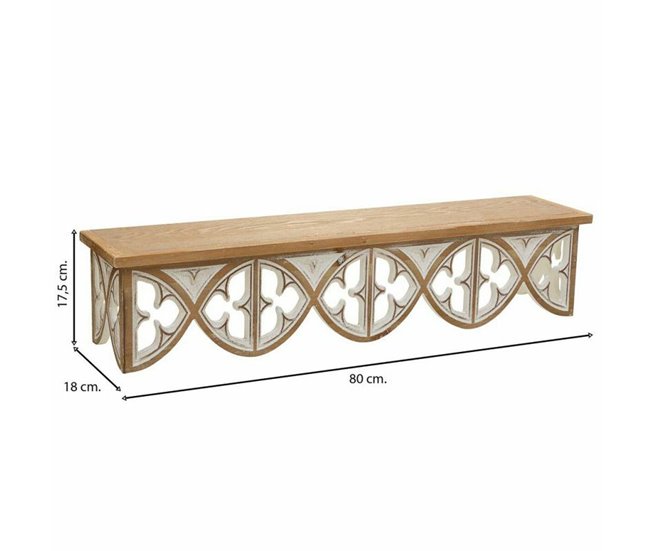 Conforama Estante Alexandra House Living Marrón Madera De Abeto Madera MDF 18 X 17 X 80 Cm