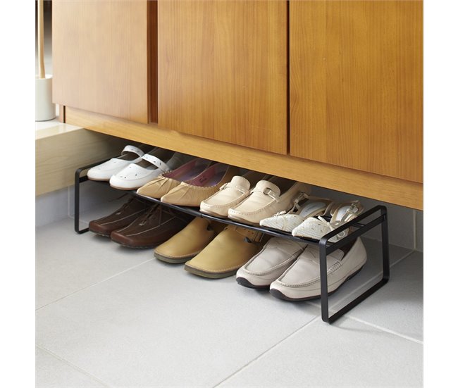 Conforama Estante De Zapatos Extensible Negro De 1 Nivel - L41 Cm