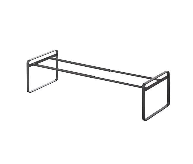 Conforama Estante de zapatos extensible negro de 1 nivel - L41 cm