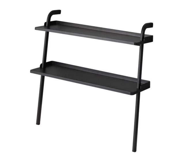 Conforama Estante de zapatos para niños de metal negro