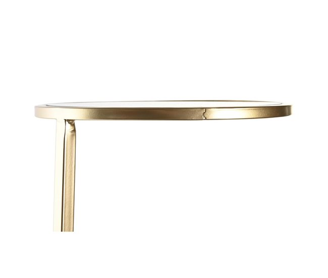 Conforama Estante DKD Home Decor 32 5 X 30 X 86 Cm Cristal Dorado Metal