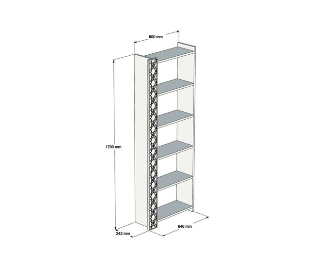 Conforama Estante Para Libros Destéve Estante De Oficina Porta Libros Móvil Biblioteca 65x24h170 Cm Nogal Y Blanco