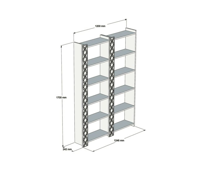 Conforama Estante Para Libros Destéve Estante De Oficina Porta Libros Móvil Biblioteca 125x24h170 Cm Nogal Y Blanco