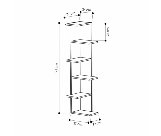 Conforama Estante Para Libros Dlunett Estante De Oficina Porta Libros Móvil Biblioteca 37x24h141 Cm Blanco