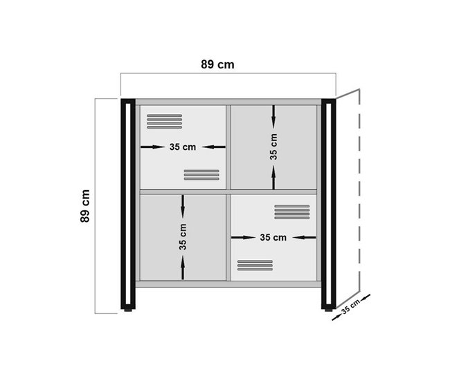 Conforama Estante Para Libros Dpecorin Estante De Oficina Porta Libros Móvil Biblioteca 89x35h89 Cm Roble Y Negro