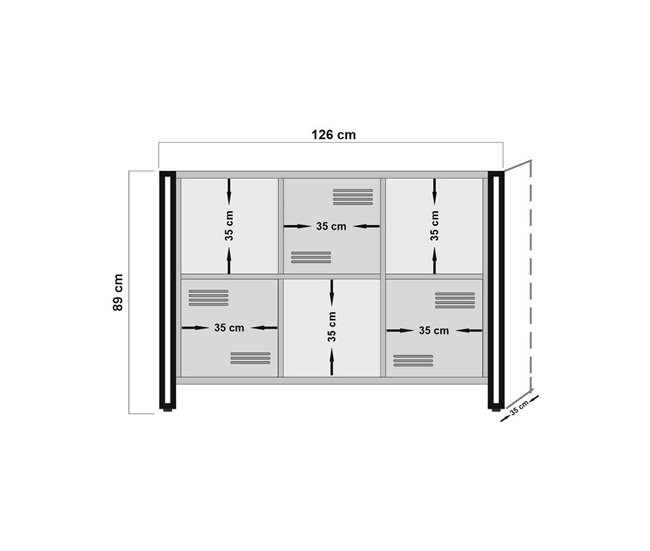 Conforama Estante Para Libros Dpecorin Estante De Oficina Porta Libros Móvil Biblioteca 126x35h89 Cm Roble Y Negro
