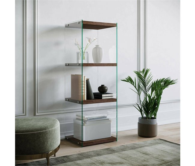 Conforama Estante Para Libros Dpersic Estante De Oficina Porta Libros Móvil Biblioteca 40x35h120 Cm Nuez