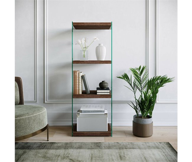 Conforama Estante Para Libros Dpersic Estante De Oficina Porta Libros Móvil Biblioteca 40x35h120 Cm Nuez