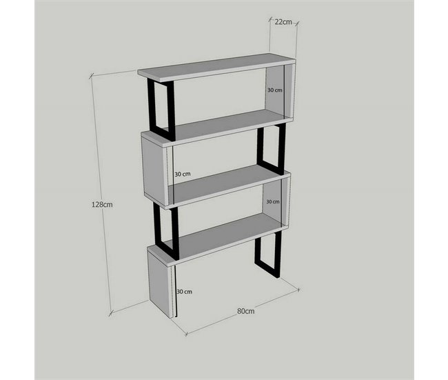 Conforama Estante Para Libros Dpoliti Estante De Oficina Porta Libros Móvil Biblioteca 80x22h128 Cm Nuez