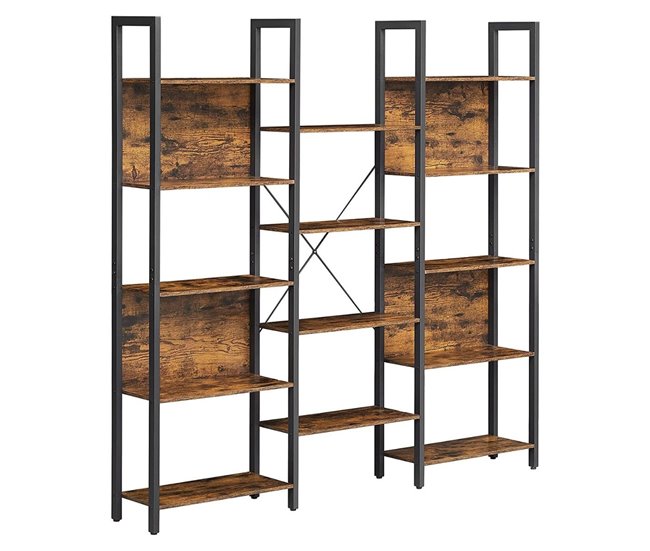 Conforama Estantería 14 Niveles Estilo Industrial - L158 x H166 cm