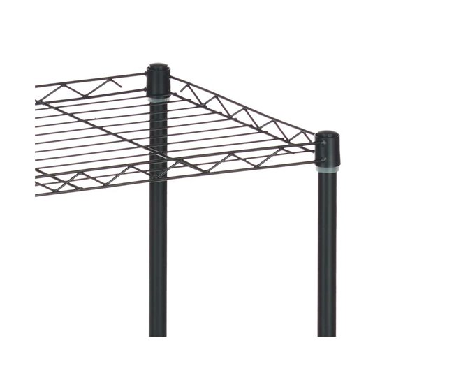 Conforama Estantería 56 X 35 X 120 Cm Negro Metal Plástico