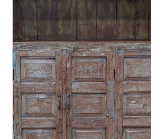 Conforama Estantería Alexandra House Living Marrón Madera Reciclada 40 X 186 X 137 Cm