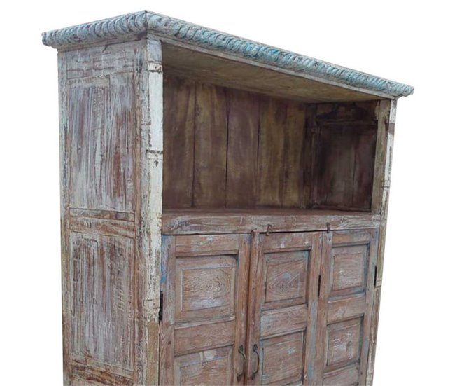 Conforama Estantería Alexandra House Living Marrón Madera Reciclada 40 X 186 X 137 Cm