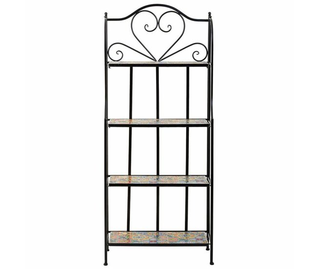 Conforama Estantería Alexandra House Living Negro Hierro Azulejo 27 X 133 X 57 Cm