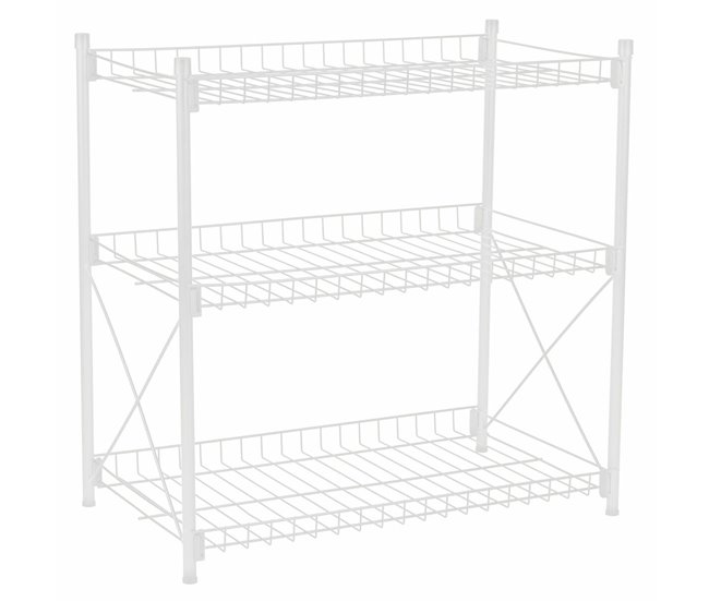 Conforama Estantería Confortime Metal Blanco 52 X 34 X 55 Cm (2 Unidades)